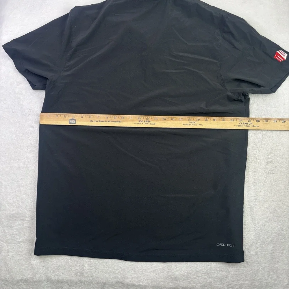 Nike Dri-Fit UNLV Rebels Black Short Sleeve Polo Shirt Men's XL Football Gamer